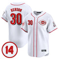 C.Reds #30 Ken Griffey Player White Vapor Premier Limited Home Edoa Stitched Jerseys