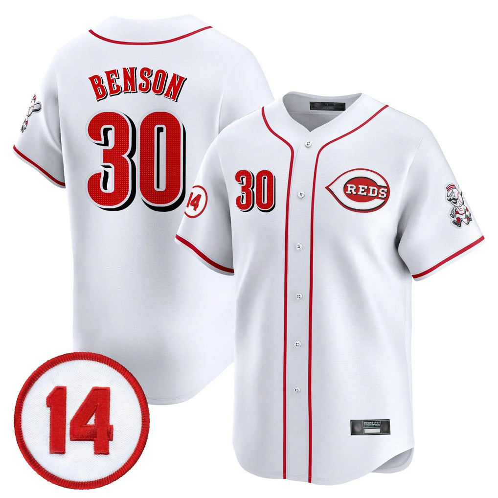 C.Reds #30 Ken Griffey Player White Vapor Premier Limited Home Edoa Stitched Jerseys