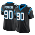 C.Panthers #90 Julius Peppers Player Black Vapor F.U.S.E. Limited Home Game Edoa Stitched Jerseys