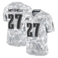 P.Eagles #27 Quinyon Mitchell Player Arctic Camo Salute to Service Limited Game Edoa Stitched Jerseys