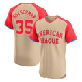 B.Orioles #35 Adley Rutschman Player Cream American League All-Star Limited Elite Home Game Edoa Stitched Jerseys