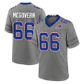 B.Bills #66 Connor McGovern Player Gray Nickel City Home Game Edoa Stitched Jerseys