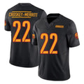 W.Commanders #22 Jacory Croskey-Merritt Player Black Limited Vapor F.U.S.E. Home Game Edoa Stitched Jerseys