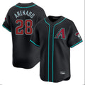 A.Diamondbacks #28 Nolan Arenado Player Black Limited Home Game Edoa Stitched Jerseys