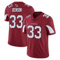 A.Cardinals #33 Trey Benson Player Cardinal Vapor Limited Home Game  Edoa Stitched Jerseys