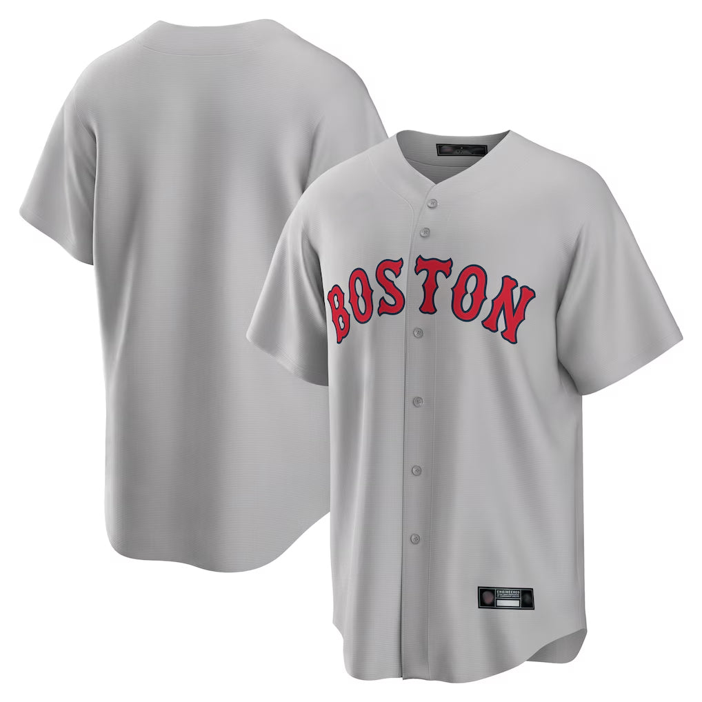 B.Red Sox ## Red Sox Blank Player Gray Road Home Game Edoa Stitched Jerseys