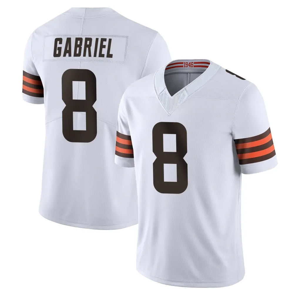 C.Browns #8 Dillon Gabriel Player White Vapor F.U.S.E. Limited Home Game Edoa Stitched Jerseys
