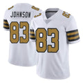 NO.Saints #83 Juwan Johnson Player White Limited Color Rush Home Game Edoa Stitched Jerseys