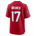 A.Falcons #17 Zachariah Branch Player Red Home Game Edoa Stitched Jerseys