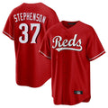 C.Reds #37 Tyler Stephenson Player Red Home Game Edoa Stitched Jerseys