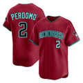 A.Diamondbacks #2 Geraldo Perdomo Player Red Limited Home Game Edoa Stitched Jerseys