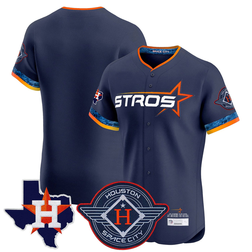 H.Astros ## Astros Blank Player Navy City Connect Texas Patch Vapor Premier Limited Elite Home Edoa Stitched Jerseys