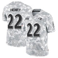 B.Ravens #22 Derrick Henry Player Arctic Camo Salute to Service Limited Edoa Stitched Jerseys