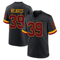 W.Commanders #39 Jeremy Reaves Player Black Limited Home Game Edoa Stitched Jerseys