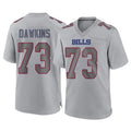 B.Bills #73 Dion Dawkins Player Gray Fashion Home Game Edoa Stitched Jerseys