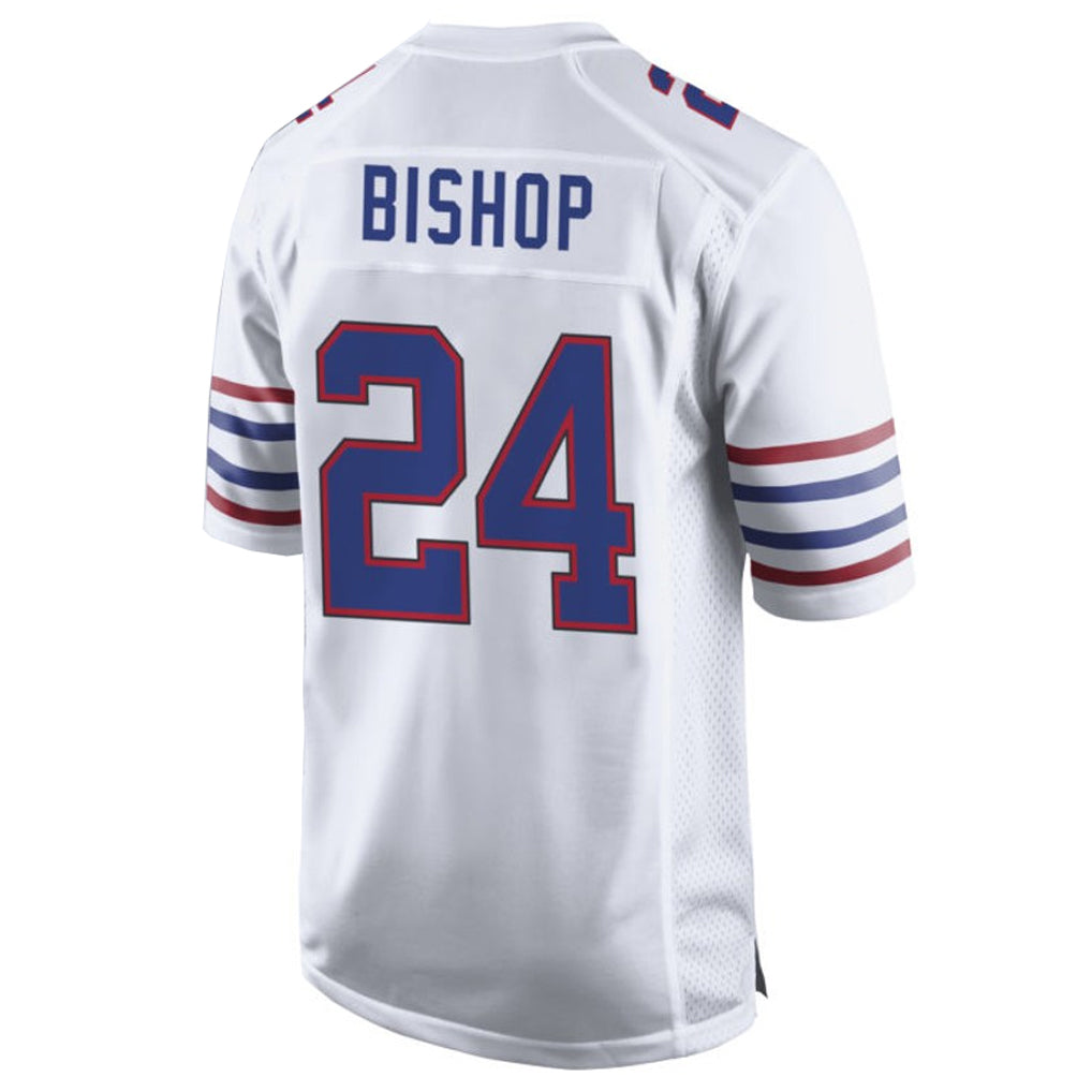B.Bills #24 Cole Bishop Player White Alternate Limited Home Game Edoa Stitched Jerseys