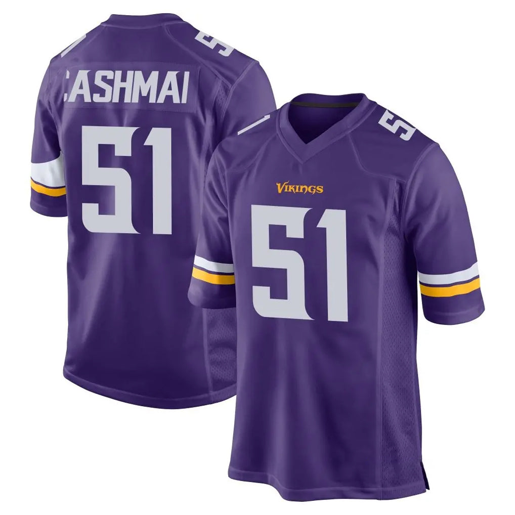 M.Vikings #51 Blake Cashman Player Purple Home Game Edoa Stitched Jerseys