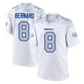 B.Bills #8 Terrel Bernard Player White Rivalries Collection Game Edoa Stitched Jerseys