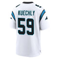 C.Panthers #59 Luke Kuechly Player White Home Game Edoa Stitched Jerseys