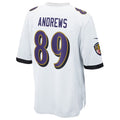 B.Ravens #89 Mark Andrews Player White Replica Game Edoa Stitched Jerseys