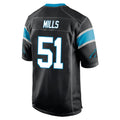 C.Panthers #51 Sam Mills Player Black Game Edoa Stitched Jerseys