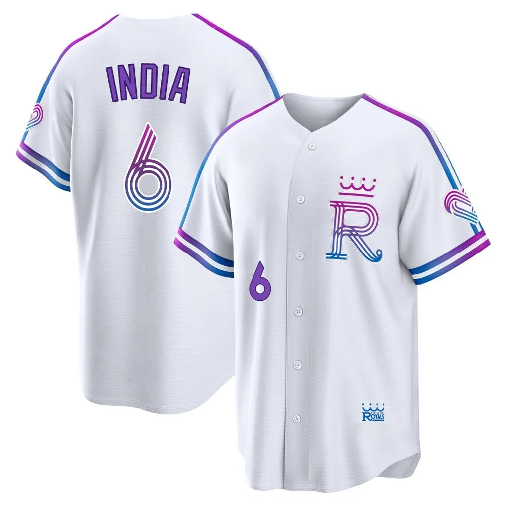 KC.Royals #6 Jonathan India Player White 2026 City Connect Limited Home Edoa Stitched Jerseys