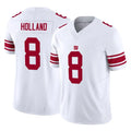 NY.Giants #8 Jevon Holland Player White Limited Vapor F.U.S.E. Home Game Edoa Stitched Jerseys