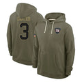 NY.Giants #3 Abdul Carter Player Olive Salute to Service Pullover Hoodies Limited Edoa Stitched Jerseys