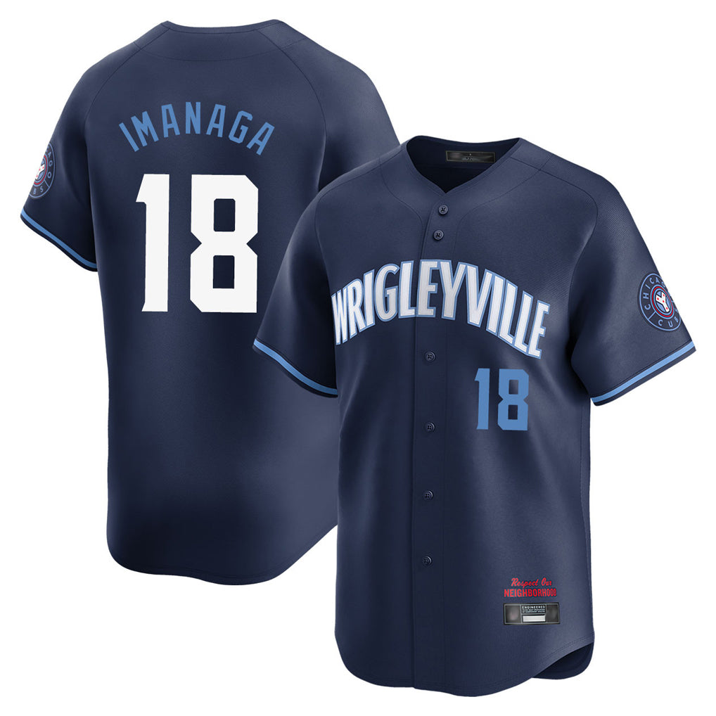 C.Cubs #18 Shota Imanaga Player Navy City Connect Limited Home Edoa Stitched Jerseys