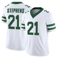 NY.Jets #21 Brandon Stephens Player White Legacy Limited Vapor F.U.S.E. Home Game Edoa Stitched Jerseys