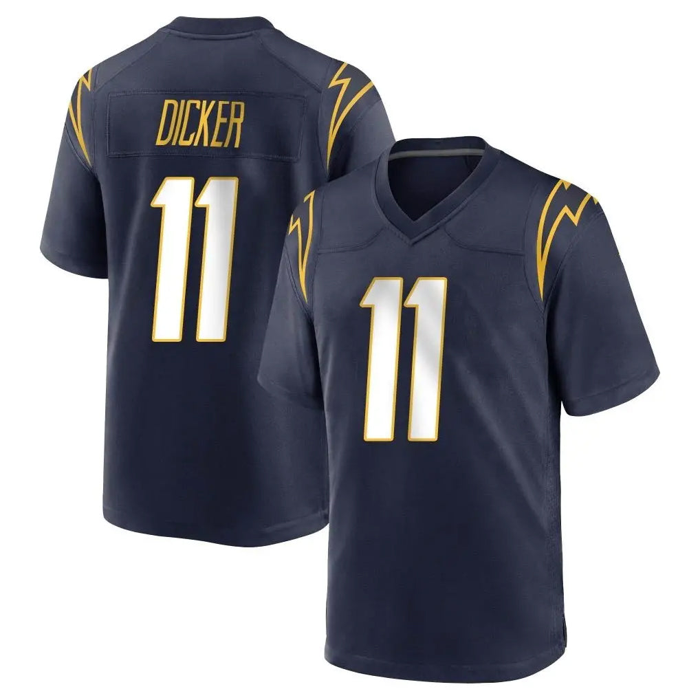 LA.Chargers #11 Cameron Dicker Player Navy Home Game Edoa Stitched Jerseys