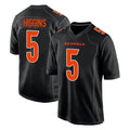 C.Bengals #5 Tee Higgins Player Black Fashion Game Edoa Stitched Jerseys