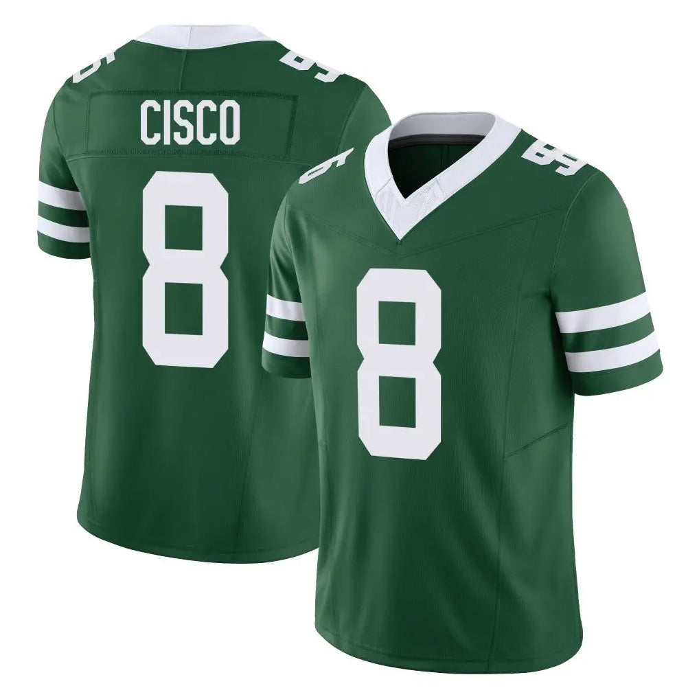 NY.Jets #8 Andre Cisco Player Green Legacy Limited Vapor F.U.S.E. Home Game Edoa Stitched Jerseys