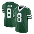 NY.Jets #8 Andre Cisco Player Green Legacy Limited Vapor F.U.S.E. Home Game Edoa Stitched Jerseys