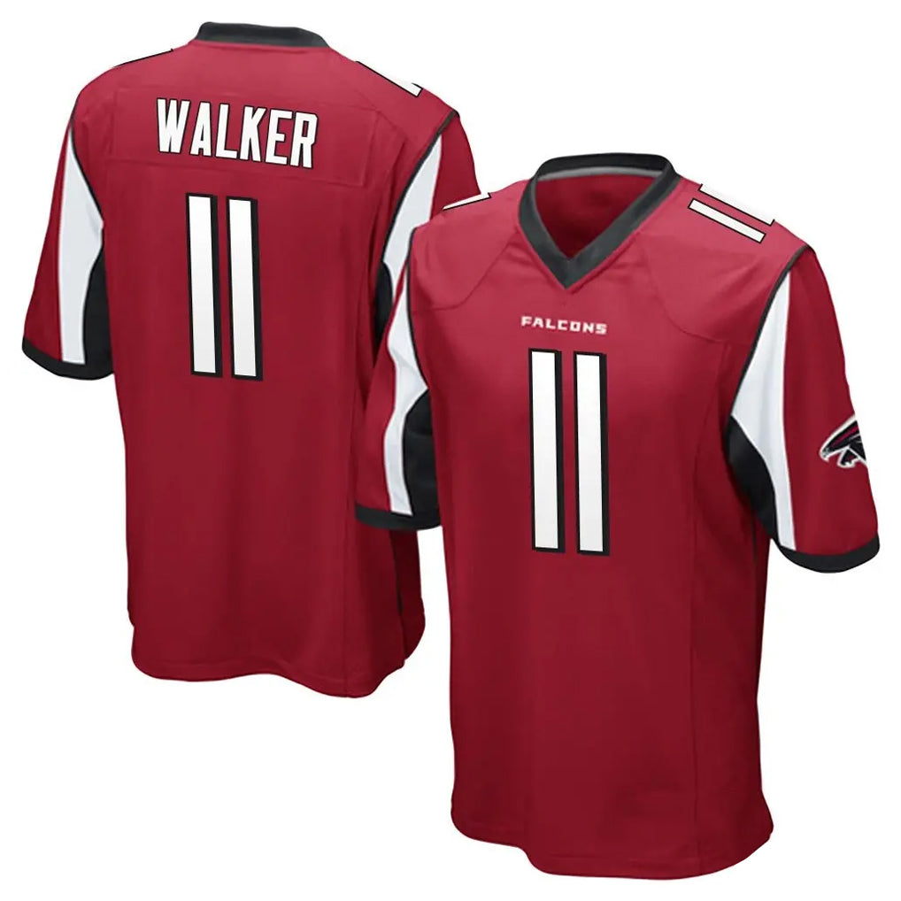 A.Falcons #11 Jalon Walker Player Red Color Vapor Home Game Edoa Stitched Jerseys