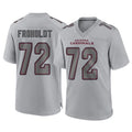 A.Cardinals #72 Hjalte Froholdt Player Gray Atmosphere Fashion Home Game Edoa Stitched Jerseys