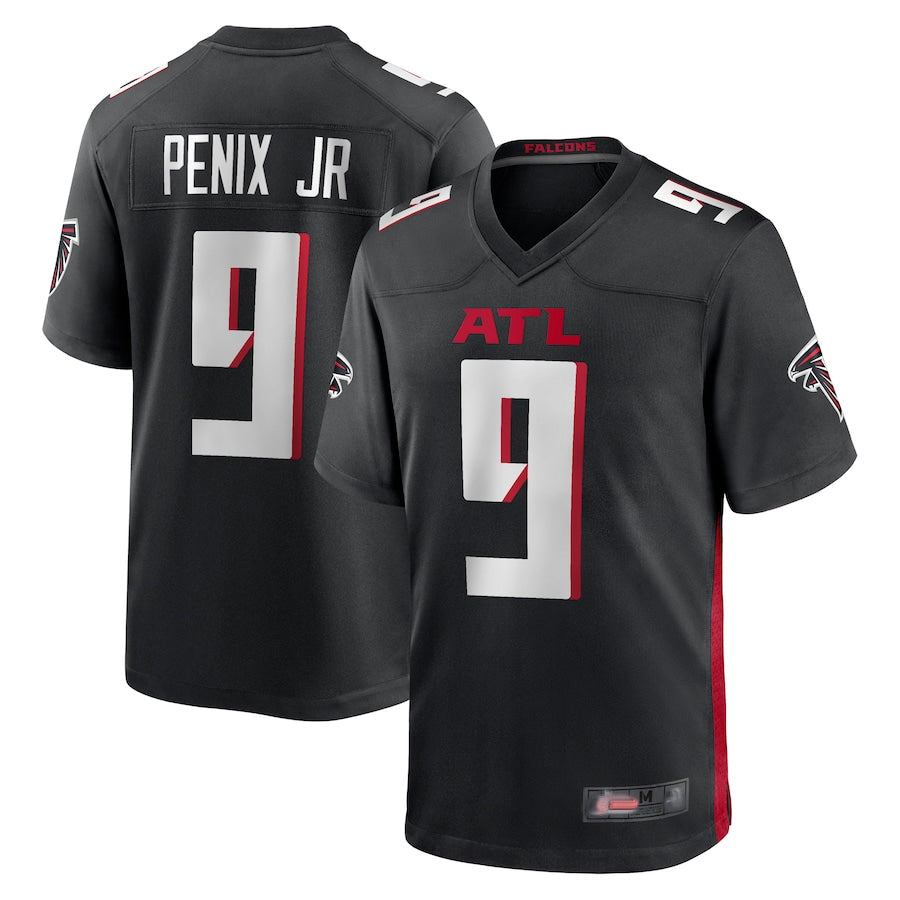 A.Falcons #9 Michael Penix Jr. Player Black Home Game Edoa Stitched Jerseys