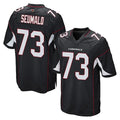 A.Cardinals #73 Isaac Seumalo Player Black Home Game Edoa Stitched Jerseys