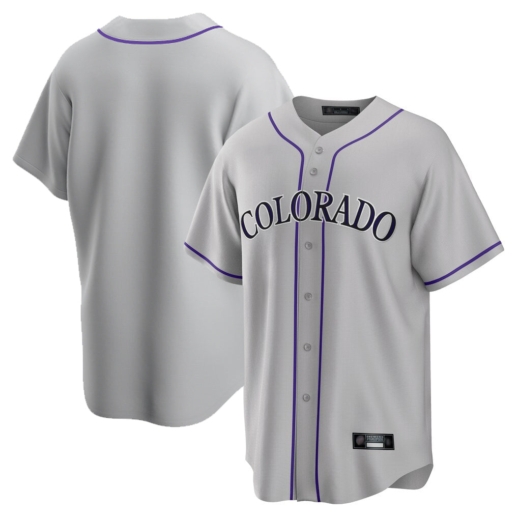 C.Rockies ## Rockies Blank Player Gray Game Home Edoa Stitched Jerseys