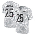 W.Commanders #25 Nick Cross Player Arctic Camo Limited Salute To Service Home Game Edoa Stitched Jerseys