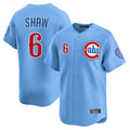 C.Cubs #6 Matt Shaw Player Light Blue Limited Home Edoa Stitched Jerseys