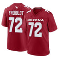 A.Cardinals #72 Hjalte Froholdt Player Cardinal Limited Home Game Edoa Stitched Jerseys