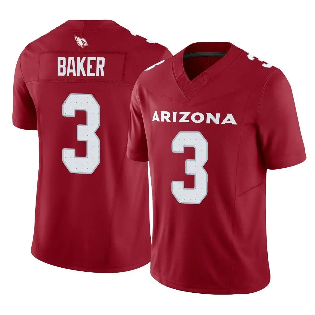 A.Cardinals #3 Budda Baker Player Cardinal Vapor F.U.S.E. Limited Home Game Edoa Stitched Jerseys