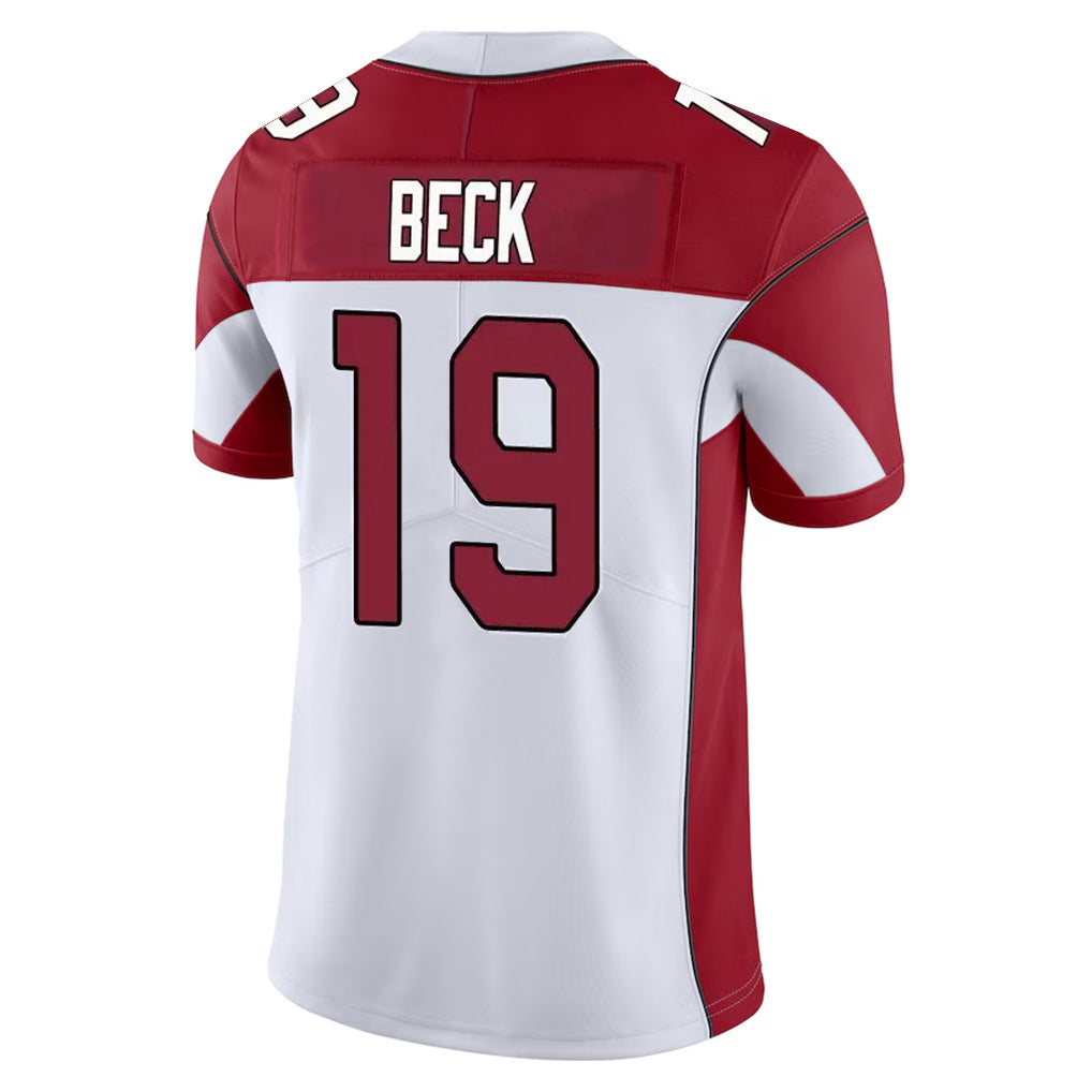 A.Cardinals #19 Carson Beck Player White Vapor Limited Home Game Edoa Stitched Jerseys