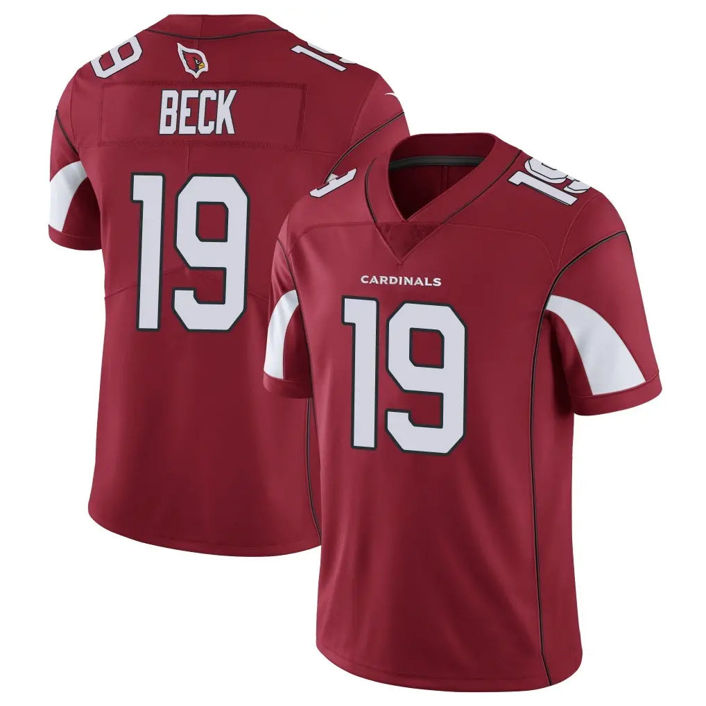 A.Cardinals #19 Carson Beck Player Cardinal Vapor Limited Home Game  Edoa Stitched Jerseys