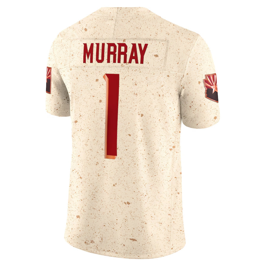 A.Cardinals #1 Kyler Murray Player Cream Rivalries Collection Vapor Limited Home Game Edoa Stitched Jerseys