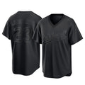 Athletics #23 Shea Langeliers Player Black Pitch Fashion T-shirt Home Game Edoa Stitched Jerseys