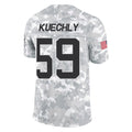 C.Panthers #59 Luke Kuechly Player Arctic Camo Salute to Service Limited Game Edoa Stitched Jerseys