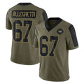 W.Commanders #67 Nick Allegretti Player Olive Salute To Service Limited Game Edoa Stitched Jerseys