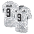 B.Bills #9 Bradley Chubb Player Arctic Camo Salute to Service Limited Game Edoa Stitched Jerseys